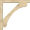 Ekena Millwork Legacy Block Rough Sawn Bracket w/ Offset Brace, Douglas Fir, 6"W x 46"D x 46"H BKT0604X46X46LEC05RDF - alternate 3